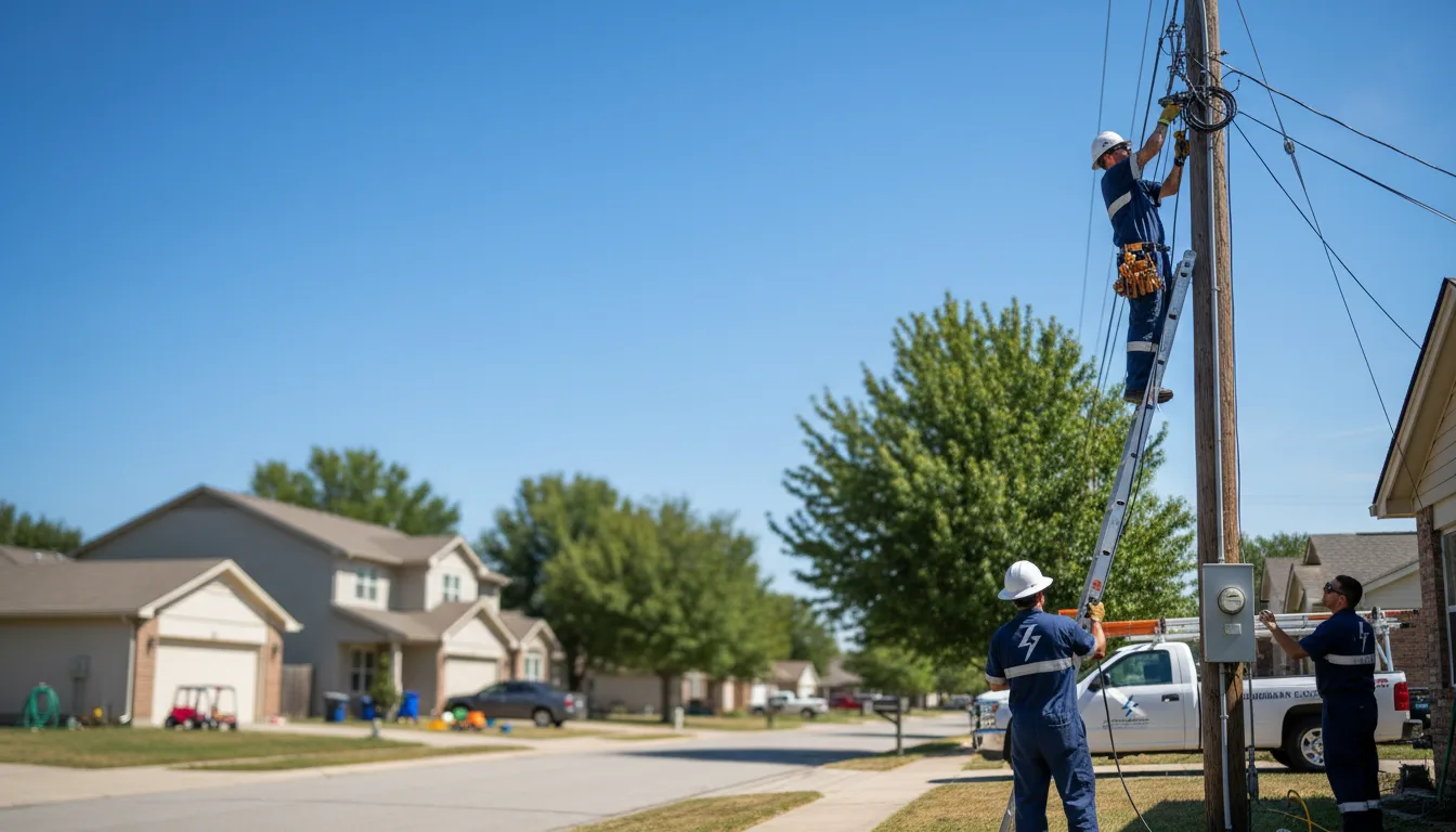 Residential electrician providing installation services in Wales, MA